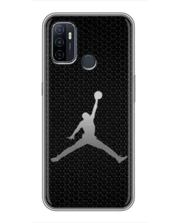 Чехол для OPPO A53 с картинкой «Jordan Dark Carbon»