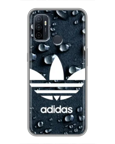 Чехол для OPPO A53 с картинкой «Adidas Trefoil Blue»