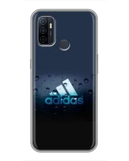 Чехол для OPPO A53 с картинкой «Adidas Water Drops»