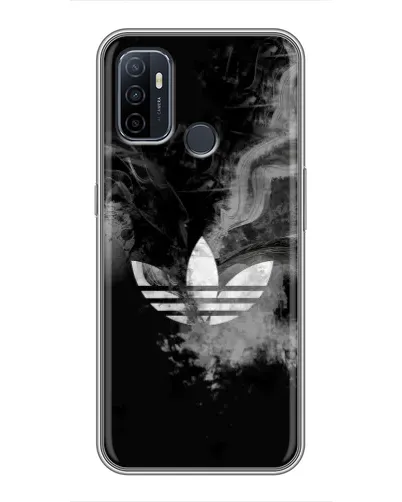 Чехол для OPPO A53 с картинкой «Абстрактный дым Adidas»