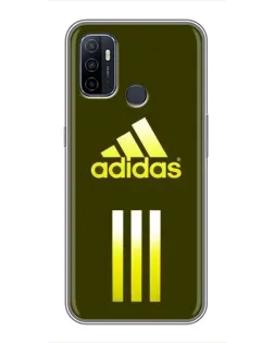 Чехол для OPPO A53 с картинкой «Оливковый градиент Adidas»