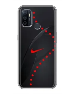 Чехол для OPPO A53 с картинкой «Абстрактный дизайн Nike»