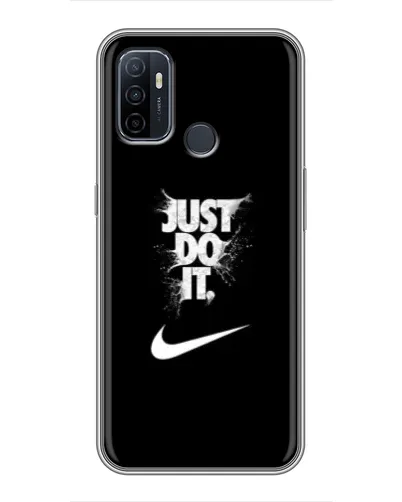 Чехол для OPPO A53 с картинкой «Текстовый принт Nike»