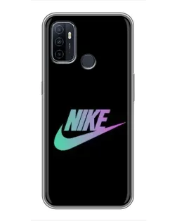 Чехол для OPPO A53 с картинкой «Nike — городская ночь»