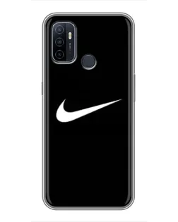 Чехол для OPPO A53 с картинкой «Минималистический Найк»