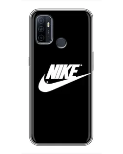 Чехол для OPPO A53 с картинкой «Мазки краски Nike»