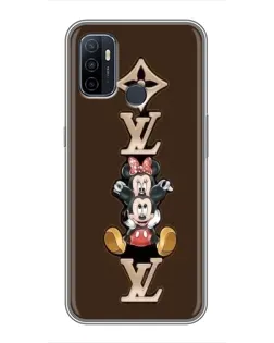 Чехол для OPPO A53 с картинкой «LV и Микки Маус»
