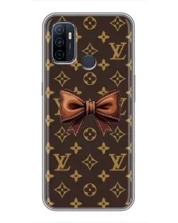Чехол для OPPO A53 с картинкой «LV с бантом»