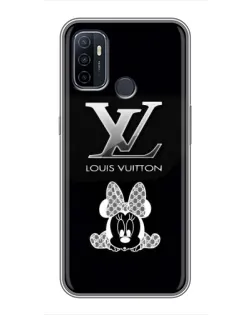 Чехол для OPPO A53 с картинкой «LV и Минни Маус»