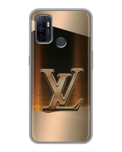 Чехол для OPPO A53 с картинкой «LV — золотое сияние»