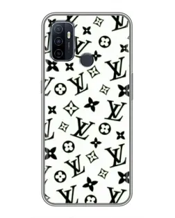 Чехол для OPPO A53 с картинкой «Монохромный хаос LV»
