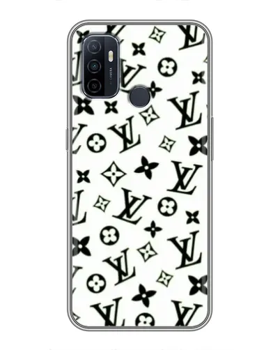 Чехол для OPPO A53 с картинкой «Монохромный хаос LV»