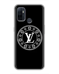 Чехол для OPPO A53 с картинкой «LV — печать стиля»