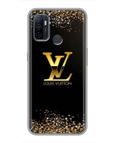 Чехол для OPPO A53 с картинкой «LV — золотые искры»