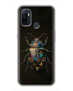 Чехол для OPPO A53 с картинкой «LV — мраморный принт»