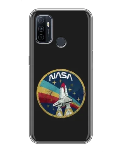 Чехол для OPPO A53 с картинкой «NASA — эмблема миссии»