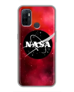 Чехол для OPPO A53 с картинкой «NASA — красная туманность»
