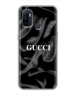 Чехол для OPPO A53 с картинкой «Gucci — шелковые волны»