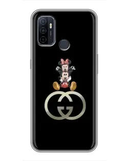 Чехол для OPPO A53 с картинкой «Минни Маус на лого» Чехол для OPPO A53 с картинкой «Минни Маус на лого»