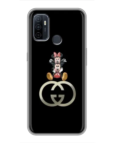 Чехол для OPPO A53 с картинкой «Минни Маус на лого» Чехол для OPPO A53 с картинкой «Минни Маус на лого»