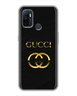Чехол для OPPO A53 с картинкой «Золотой логотип Gucci» Чехол для OPPO A53 с картинкой «Золотой логотип Gucci»