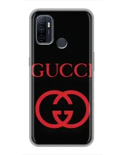 Чехол для OPPO A53 с картинкой «Gucci — красный логотип» Чехол для OPPO A53 с картинкой «Gucci — красный логотип»
