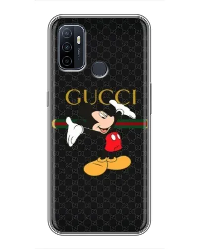 Чехол для OPPO A53 с картинкой «Микки Маус Gucci» Чехол для OPPO A53 с картинкой «Микки Маус Gucci»