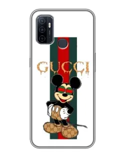 Чехол для OPPO A53 с картинкой «Микки Маус Gucci — полосы» Чехол для OPPO A53 с картинкой «Микки Маус Gucci — полосы»