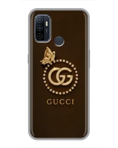 Чехол для OPPO A53 с картинкой «Gucci — золотая бабочка» Чехол для OPPO A53 с картинкой «Gucci — золотая бабочка»