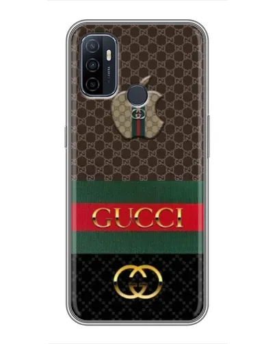 Чехол для OPPO A53 с картинкой «Gucci — брендированный десерт» Чехол для OPPO A53 с картинкой «Gucci — брендированный десерт»