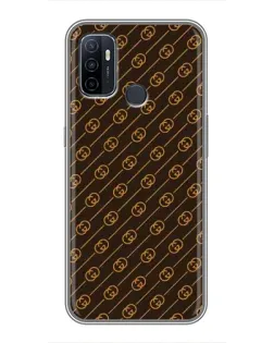 Чехол для OPPO A53 с картинкой «Gucci — золотые диагонали» Чехол для OPPO A53 с картинкой «Gucci — золотые диагонали»