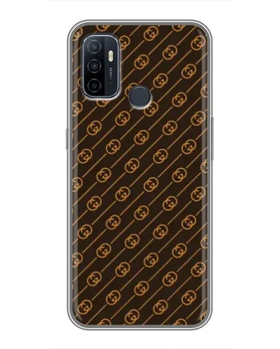 Чехол для OPPO A53 с картинкой «Gucci — золотые диагонали» Чехол для OPPO A53 с картинкой «Gucci — золотые диагонали»