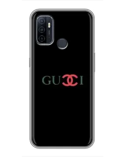 Чехол для OPPO A53 с картинкой «Gucci — красный градиент» Чехол для OPPO A53 с картинкой «Gucci — красный градиент»