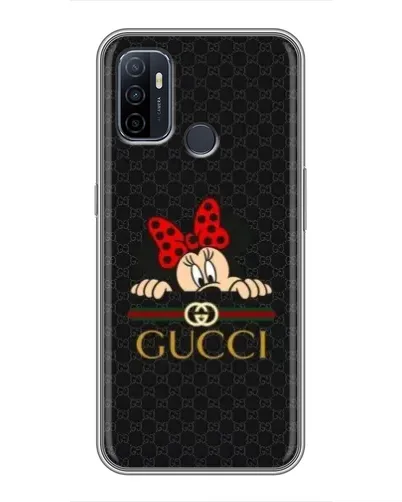 Чехол для OPPO A53 с картинкой «Минни Маус Gucci — черный» Чехол для OPPO A53 с картинкой «Минни Маус Gucci — черный»