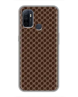 Чехол для OPPO A53 с картинкой «Gucci — шоколадная сетка» Чехол для OPPO A53 с картинкой «Gucci — шоколадная сетка»