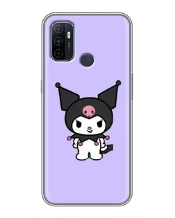Чехол для OPPO A53 с картинкой «Kuromi — нежный фиолетовый»