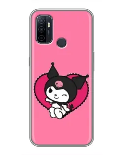 Чехол для OPPO A53 с картинкой «Kuromi — любовь в сердце»
