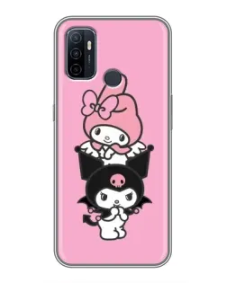 Чехол для OPPO A53 с картинкой «My Melody и Kuromi»