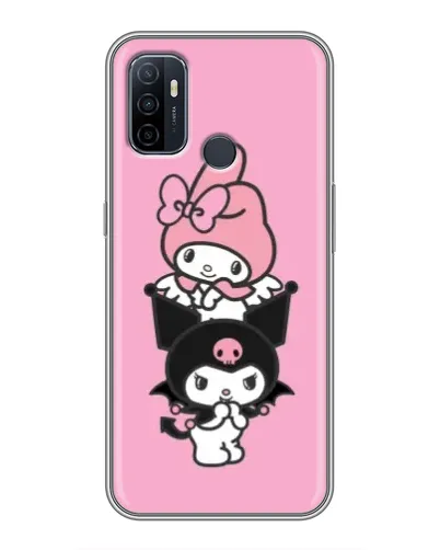 Чехол для OPPO A53 с картинкой «My Melody и Kuromi»