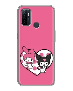Чехол для OPPO A53 с картинкой «Kuromi и My Melody»