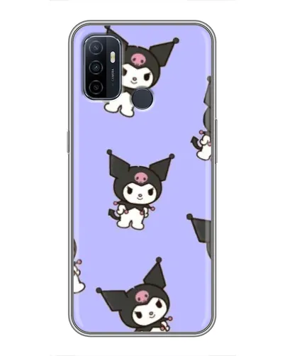Чехол для OPPO A53 с картинкой «Паттерн с Kuromi»