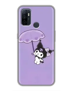 Чехол для OPPO A53 с картинкой «Kuromi с зонтиком»