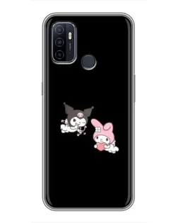 Чехол для OPPO A53 с картинкой «My Melody и Kuromi»