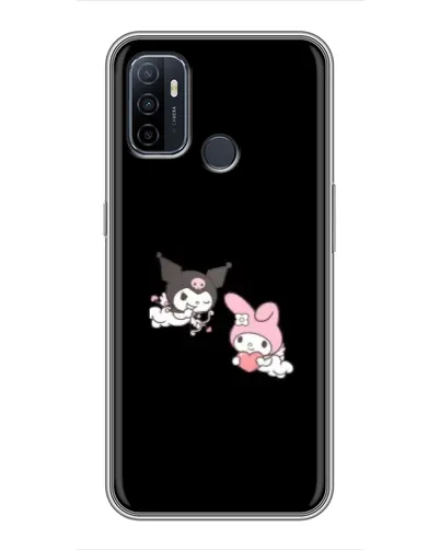 Чехол для OPPO A53 с картинкой «My Melody и Kuromi»