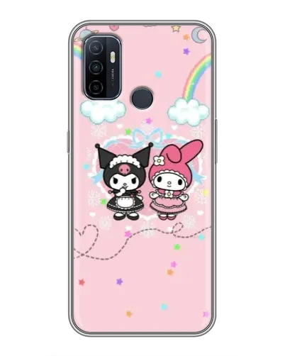 Чехол для OPPO A53 с картинкой «My Melody и Kuromi»