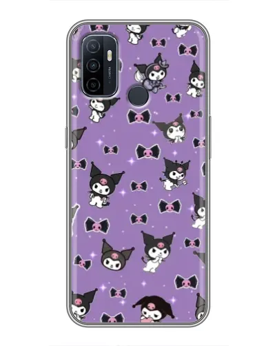Чехол для OPPO A53 с картинкой «Kuromi — паттерн»