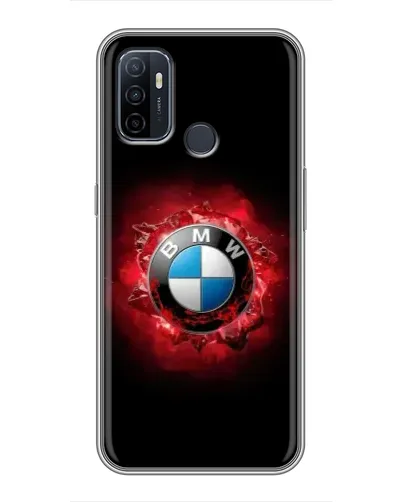 Чехол для OPPO A53 с картинкой «Логотип BMW — вспышка»
