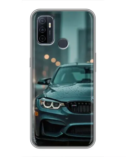 Чехол для OPPO A53 с картинкой «BMW в огнях города»