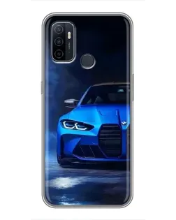 Чехол для OPPO A53 с картинкой «Голубая BMW M4» Чехол для OPPO A53 с картинкой «Голубая BMW M4»