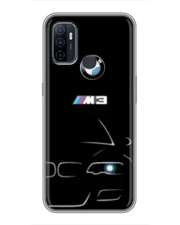 Чехол для OPPO A53 с картинкой «Минималистичный принт BMW M3» Чехол для OPPO A53 с картинкой «Минималистичный принт BMW M3»